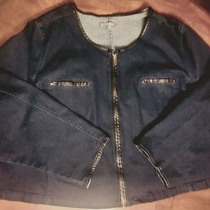 Jessica London Women Denim Jacket